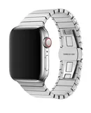 apple Watch Solid stainless steel bead strap apple watch9 bow buckle metal strap  38/40/41mm silver