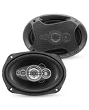 6x9 Car Speaker 800W 4Ohm 4 Way Coaxial Speaker w Super Tweeter Universal Fit for Vehicle