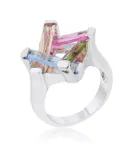 Myra Ring 10ct Multicolor CZ Cocktail Ring