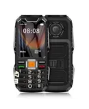 Heavy Duty Rugged Button Mobile Phone for Seniors with Long Standby, Outdoor Use, Dual Flashlight, and Large Speaker