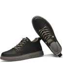 Mens Invisible Height Increasing Elevator Shoes 2.5 Inches Taller Height Sneakers Leather Casual Shoes with Breathable or Plush LiningCOLOR:NEGRO TALLA 47