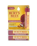 Pomegranate Moisturizing Lip Balm Twin Pack by Burts Bees for Unisex - 2 x 0.15 oz Lip Balm