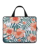 Tropical Flower Laptop Bag Women Man 10 12 13 15 17 Inch Office Notebook Travel Computer Handbag Waterproof Bag Notebook Cover