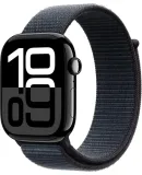 Apple Watch Series 10 (GPS) 46mm Aluminum Case with Ink Sport Loop - Jet Black - (2024)