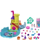 Polly Pocket Bubble Aquarium w/ Underwater Theme, Bubble-Making Features, Pool & Micro Dolls