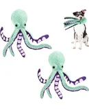 Poochplaypen Tugo Toy Octopus, Pooch Playpen Tugo Toy, Pawforloves Premium Pet Plush Toy, 2024 Octopus Dog Toy Immortal Squeaky Dog Toys for for Aggressive Chewers, Octopus Dog Plush Toy (Green*2)