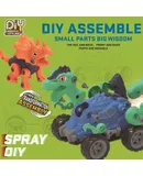 rc cars Remote control car Dinosaur toy car Light spray 2.4g electric toy car disassembly