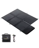 LVYUAN 120W Portable Solar Panel for Power Station,Foldable Solar Panel with MC-4 XT60 Connector Charger for RV, Off Grid,Camping,Solar Generator