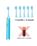 Sonic Electric Toothbrush IPX7 Waterproof Adult Couple Home Use Soft Bristle Replaceable With 6 Tooth Brush Heads