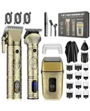 UfreeHair Clippers for Men Professional, 3 in 1 Beard Trimmer Electric Razor Shavers for Men, Nose Hair Trimmer and Detail Trimmer,