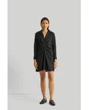 Front Twist Black Dress