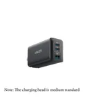 Anker multi-port TypeC fast charging PD charging plug black comes with 1.5m C-C cable