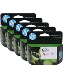 5x HP 67XL High Yield Tri-color Original Ink Cartridge