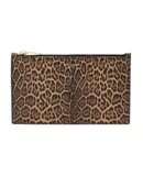 Saint Laurent Leopard Printed Calfskin Leather Small Pouch