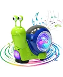 2025 Glowing Snail Toys Electric Baby Crawling Toys, Snail Music Toys, For Babies, Toddlers, with Glowing Music and Walking, Dancing Crawling Snail Baby Toys, Family Interactive Sensory Toys