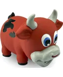 Naturflex Large Bull Latex Dog Chew Toy | All-Natural Soft, Squeaky, Non-Toxic Rubber Chew Toy | Safe for Indoor Play | 8