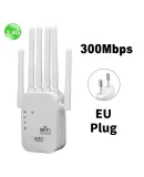 300Mbps Wireless WiFi Repeater WIFI Range Extender WiFi Signal Booster 2.4G 5G Dual-band Network 802.11ac WiFi Amplifier Router