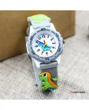 Fashion 3D cartoon dinosaur children's watch for boys and girls waterproof digital watch trendy quartz watch-gray