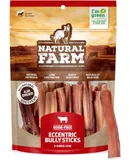 Odor Free Eccentric Bully Sticks (2-5 Inch, 8 Ounces Bag) for Small & Medium Dogs 100% Beef Chews for Pups, Non-GMO, Grain-Free, Fully Digestible Long Lasting Dog Treats