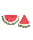 ebba™ Adorable Precious Produce™ 10.2cm Watermelon Rattle & Crinkle Set Red Baby Stuffed Animal