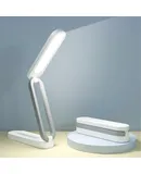 LED Desk Lamp for Office Home & Battery Operated Lamp Rechargeable Lamp Foldable & Portable Light, LED Desk Light Strip, 3 Brightness Dimmable Small Desk Lamp Wireless Reading Lamp