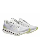 On Running Women's Cloudsurfer Running Shoes ( B Width ) In White/sand