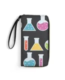 Cartoon Children Kid Student Are Studying Chemistry Wallet for Womens PU Leather Zip Around Wallers Clutch Wristlet Travel Long Purse