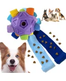 Furry Fellow Snuffle Ball Interactive Dog Toy with Hidden Treats for Slow Food Training and Playtime Fun Dog Slow Food Training to Relieve Boredom and Stimulating (Purple)