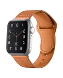 Apple leather strap iWatch universal business reverse button-head layer cowhide single nail strap