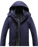 Nianjin Men's Lightweight Waterproof Hooded Raincoat Outdoor Raincoat Shell Jacket for Hiking