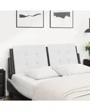 Headboard Cushion White and Black 53.9