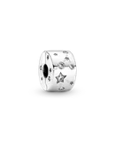 Charm Pandora Clip En Plata De Ley Estrellas &Amp; Galaxia 790010C01 | Joyería De Lujo Para Mujer | Ideal Para Regalo Elegante | Compatible Con Charms Pandora