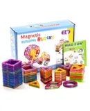 68 Pieces Magnetic Slicing Set Children's Toys Building Blocks Magnet Morphing Puzzle Toys