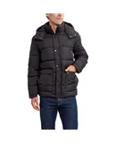 HFX Men's Puffer Jacket with Hood, Water and Wind Resistant
