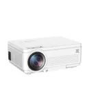 The projector is full HD 1080P home theater video compatible with HDMI/USB/VGA/AV ports