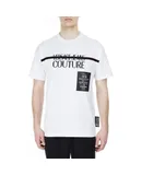 Versace Jeans Couture Men's White e Logo Short Sleeve T-Shirt