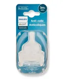 Philips AVENT Anti-Colic Baby Bottle Nipple, Flow 3, 3M+, 2-Pack