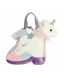 Aurora® Fashionable Fancy Pals™ 19cm Rainbow Unicorn™ Boot Purple Stuffed Animal