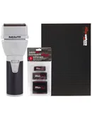 BaByliss Pro COREFX Professional Performance Double Foil Shaver FX75FS2 + Babyliss Barberology Professional Barber Mat + BaByliss Pro Barberology Clipper Grips - 3 Pack BBCKT8-PK