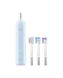 Laifen Wave Electric Toothbrush, Oscillation & Vibration Sonic Electric Toothbrush for Adults with 3 Brush Heads, IPX7 Waterproof Magnetic Rechargeable Travel Powered Toothbrush (Blue ABS)