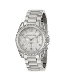 Reloj Michael Kors Mujer | Coleccion Ladies | Modelo Mk5165 | Caja Redonda | Ø 39mm Acero inoxidable | Cierre Desplegable | Movimiento Cuarzo | Dial Blanco | Cristal Mineral | Correa Acero inoxidable Plateado | 100m / 10 ATM | Línea Casual
