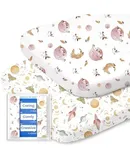 Bassinet Sheets for Baby Boy Girl,  Buttery Soft Universal Bassinet Fitted Sheet, Compatible with Halo, Mika Micky, Baby Delight, Dream On Me, Maxi COSI & More Bassinet Mattress