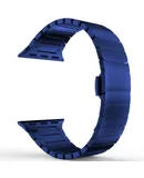 apple Watch Solid stainless steel bead strap apple watch9 bow buckle metal strap  38/40/41mm blue