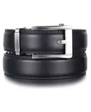 Mio Marino Men's Contemporary Chic Ratchet Belt-Obsidian-Adjustable from 48