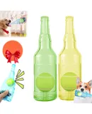 Crunchnplay Bottle Toy for Dogs, Crunchnplay Bottle Toy, Tennis Dog Chews Toy Bottle, Interesting Squeaky Dog Toys with Tennis Ball, Floating Bottle Cruncher Dog Toys (A-2PCS+Frisbee)