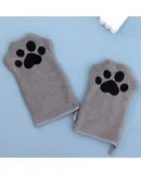 Pet Towel Glove Style Quick Dry Absorbent Cleaning Towel for Dogs Cat Bath Towel Pink, Blue and Gray-grey