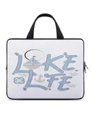 Blue Boat Anchor Lake Life Laptop Bag Women Man 10 12 13 15 17 Inch Office Notebook Travel Computer Handbag Waterproof Bag Notebook Cover