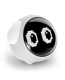 Kids Alarm Clock, Dual Alarm Setting, Adjustable Brightness Night Light, Voice-activated,Temperature Detection, WHITEWake-up Alarm Clock,