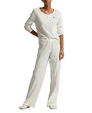 Polo Ralph Lauren Polo Pointelle Henley Pajamas In Egret