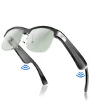 Smart Glasses, Polarized Bluetooth Sunglasses, Built-in Mic & Speakers, Voice Assistant, UV Protection, Bluetooth Glasses for Office, Driving, Cycling Outdoor Sports,GRAY